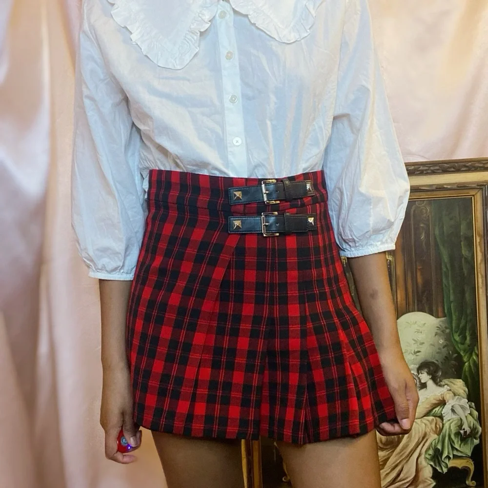 Michael Kors Plaid Mini Skirt Skirt - Picture 2 of 5